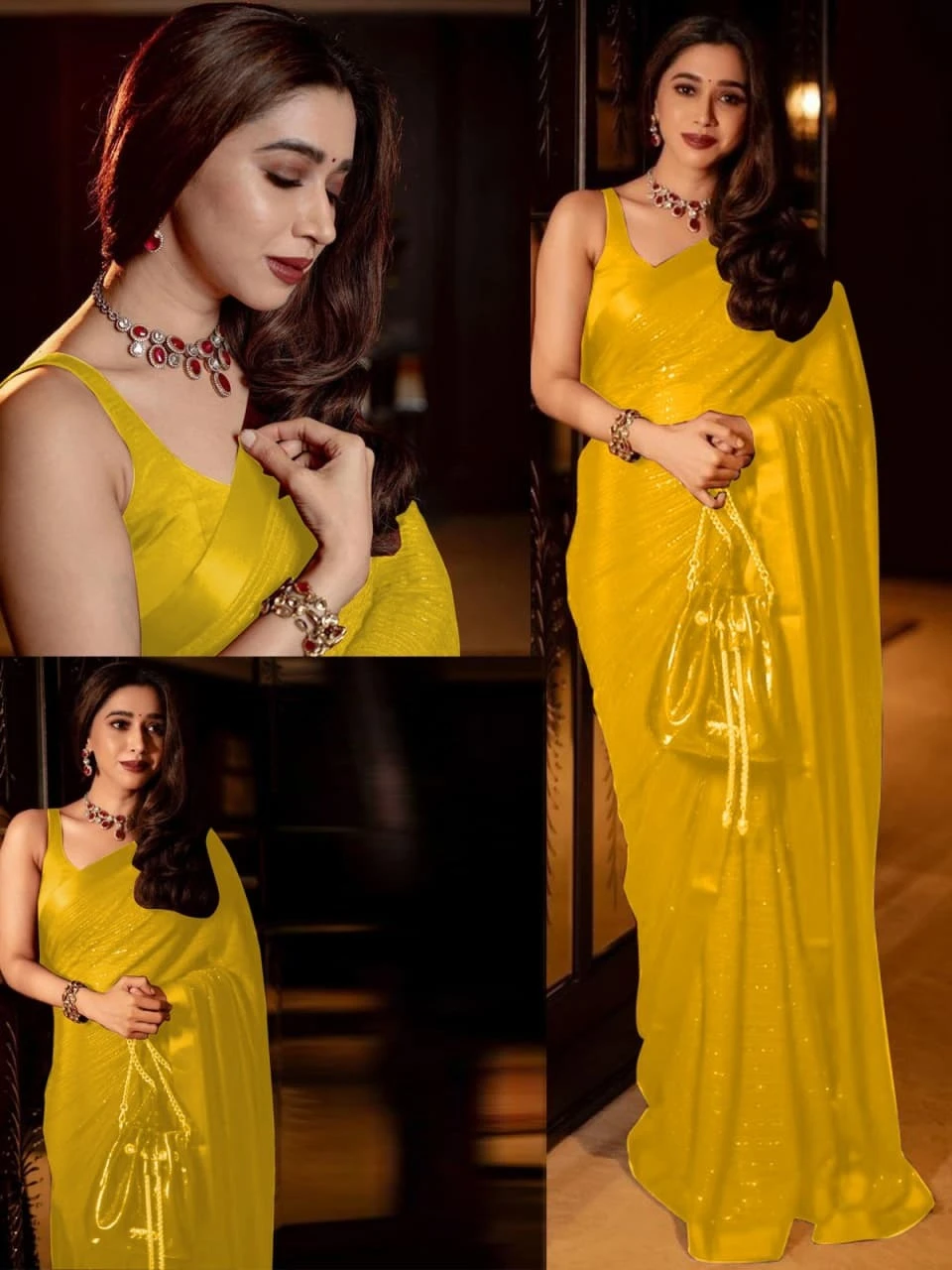 Vardan Ethnic Bt 236 Heavy Georgette Wholesale Fancy Sarees Catalog — Wholesale Sarees, MPA wholesale from Surat - Gallery Image 4